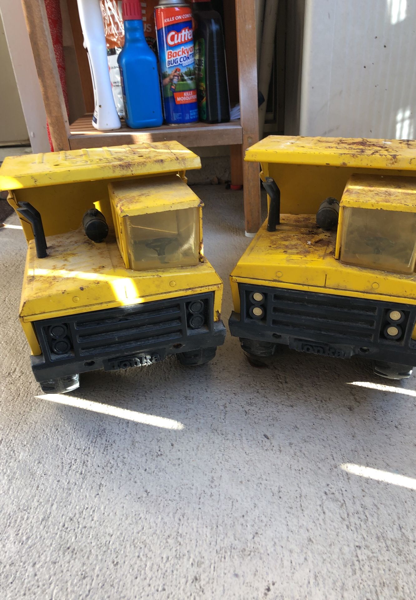 Vintage Tonka Mighty Dump Trucks Pressed Steel 1970's