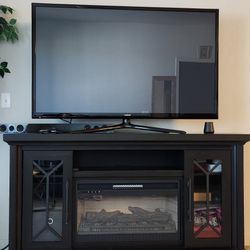 Electric Fireplace Media Console/TV Stand