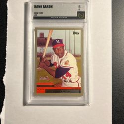 Hank Aaron 2000 Topps Gold Graded Card