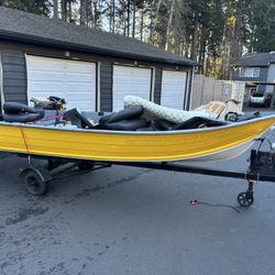 14’ Aluminum Boat And Trailer 