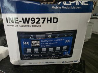 Alpine double-DIN navigation receiver