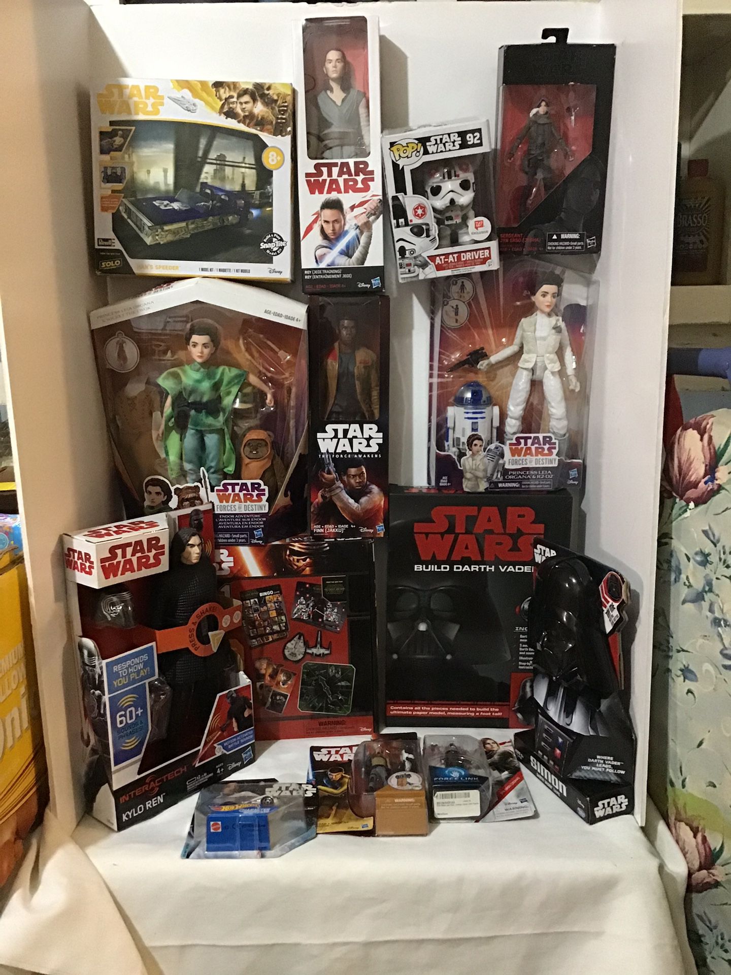 Huge Lot Of Star Wars Action Figures and Toys NEW