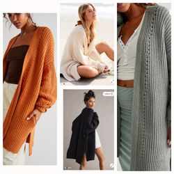 New Free People Cardigans $60 Each 
