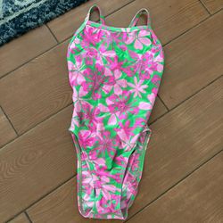 Ladies Floral 🌸 Racing Swimsuit by Speedo size 28