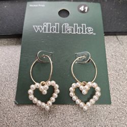 Heart Dangling Earrings 