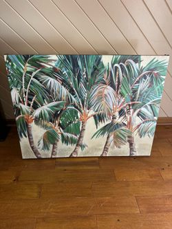 Beautiful large palm tree wall art