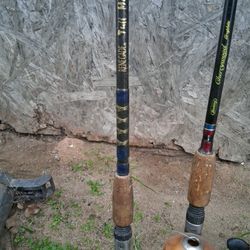 Four Fishing Poles