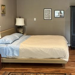 FREE Queen Bed frame And Mattress
