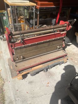 Sheet Metal Brake Roller & Sheer