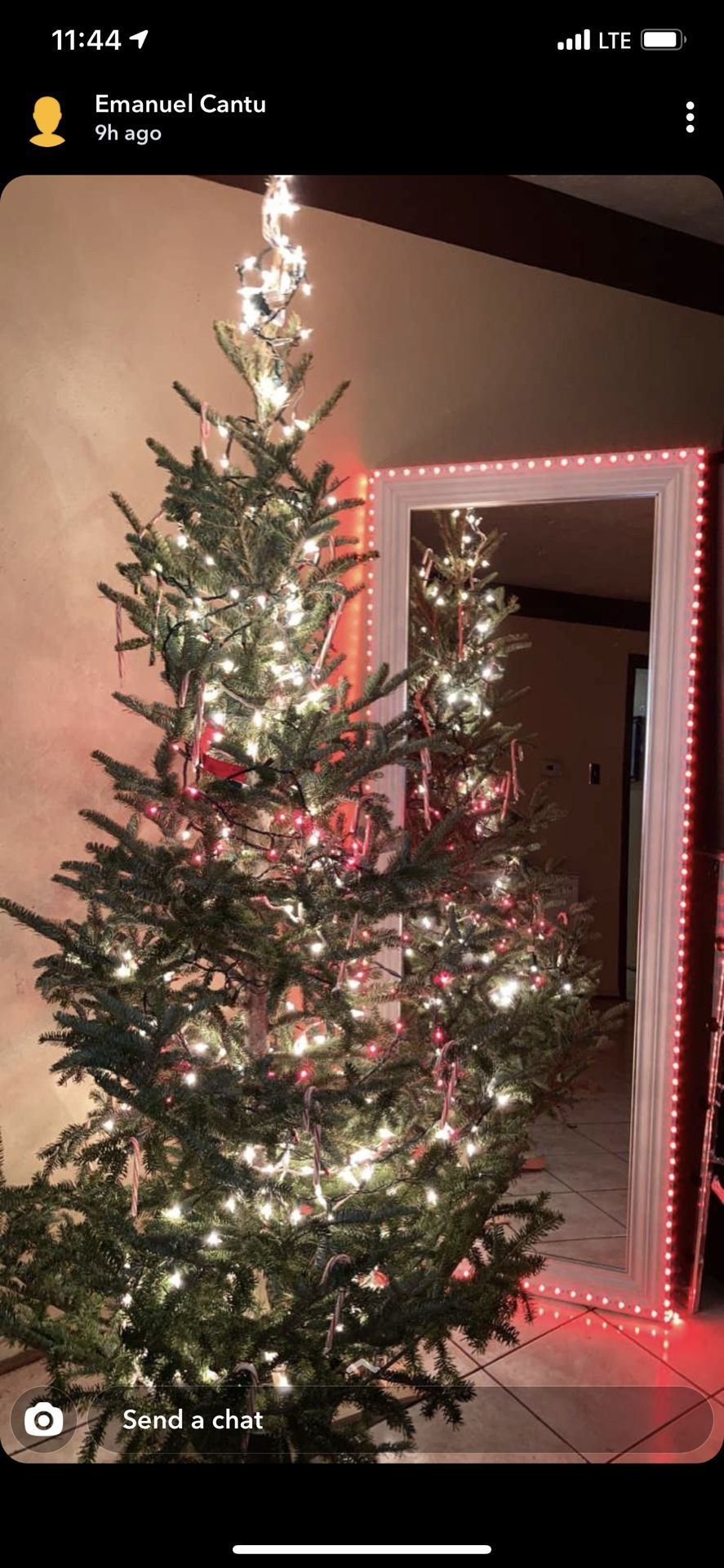 💄Full Body Mirror With Remote Control LED Strip Lights
