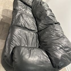 2 Piece leather sofa and loveseat