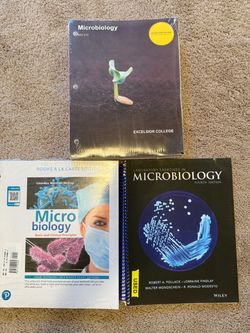 Microbiology lab book and textbook