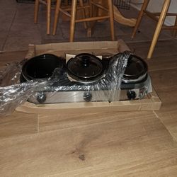 3 Piece Crockpot Brand New 