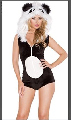 Panda Bear Romper Costume Size Small