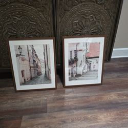 Set Of 2 -  16 X 20 Framed Pictures