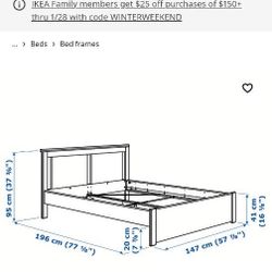 IKEA SONGESAND Size Bed Frame 