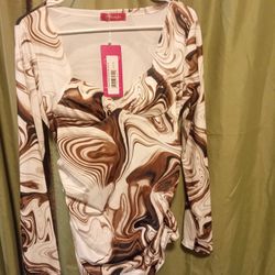 Sweetheart Brown Dress 