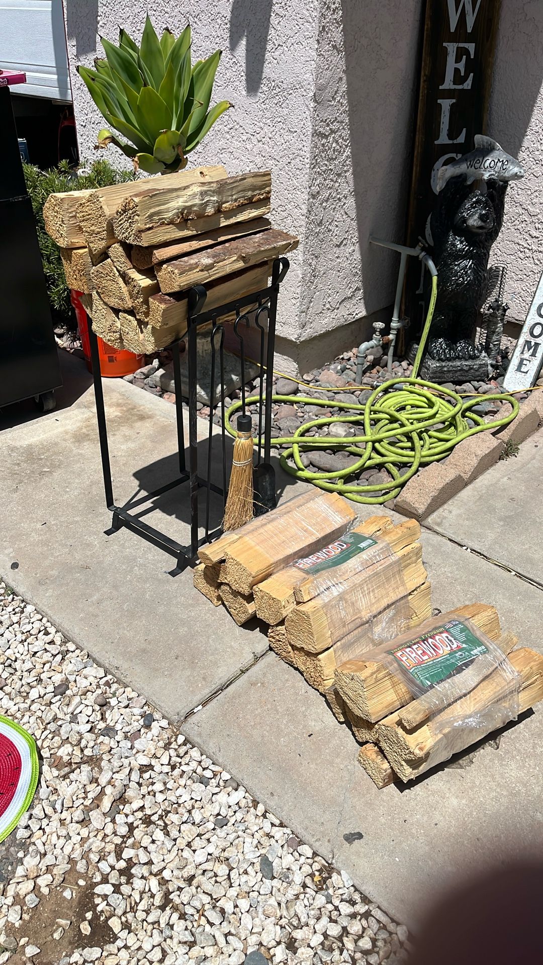 Fire Wood And Rack