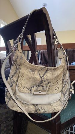 Coach. Creamy Color, Leather And Snakeskin.