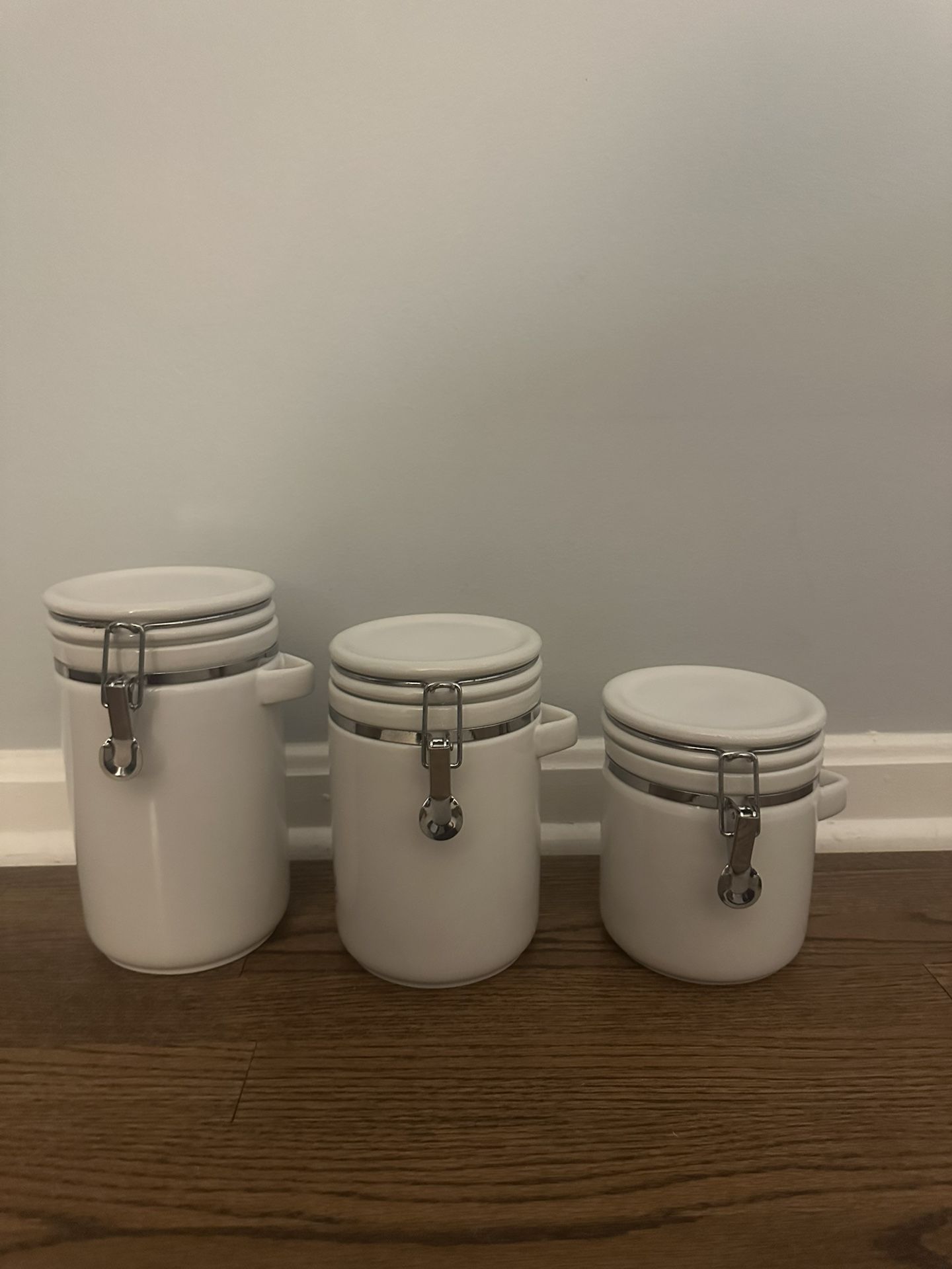 Off White Kitchen Storage Jars