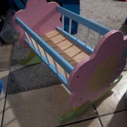 Kids Baby Doll Toy Crib