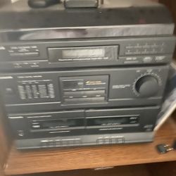 Panasonic Stereo With Cabinet
