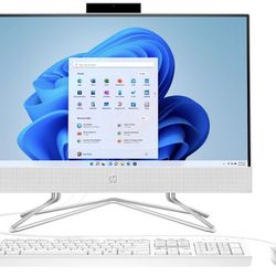 HP Computer 21.5” All-in-one - Intel celeron - 4GB Memory - 128GB SSD - Snow White