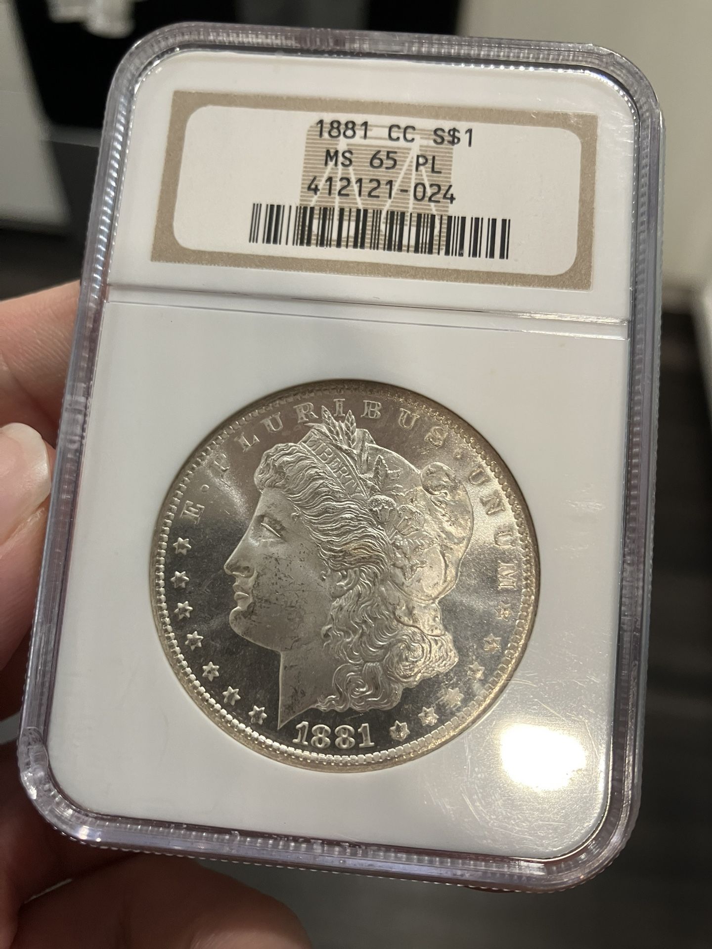 1881 CC MS65 Morgan Silver Dollar