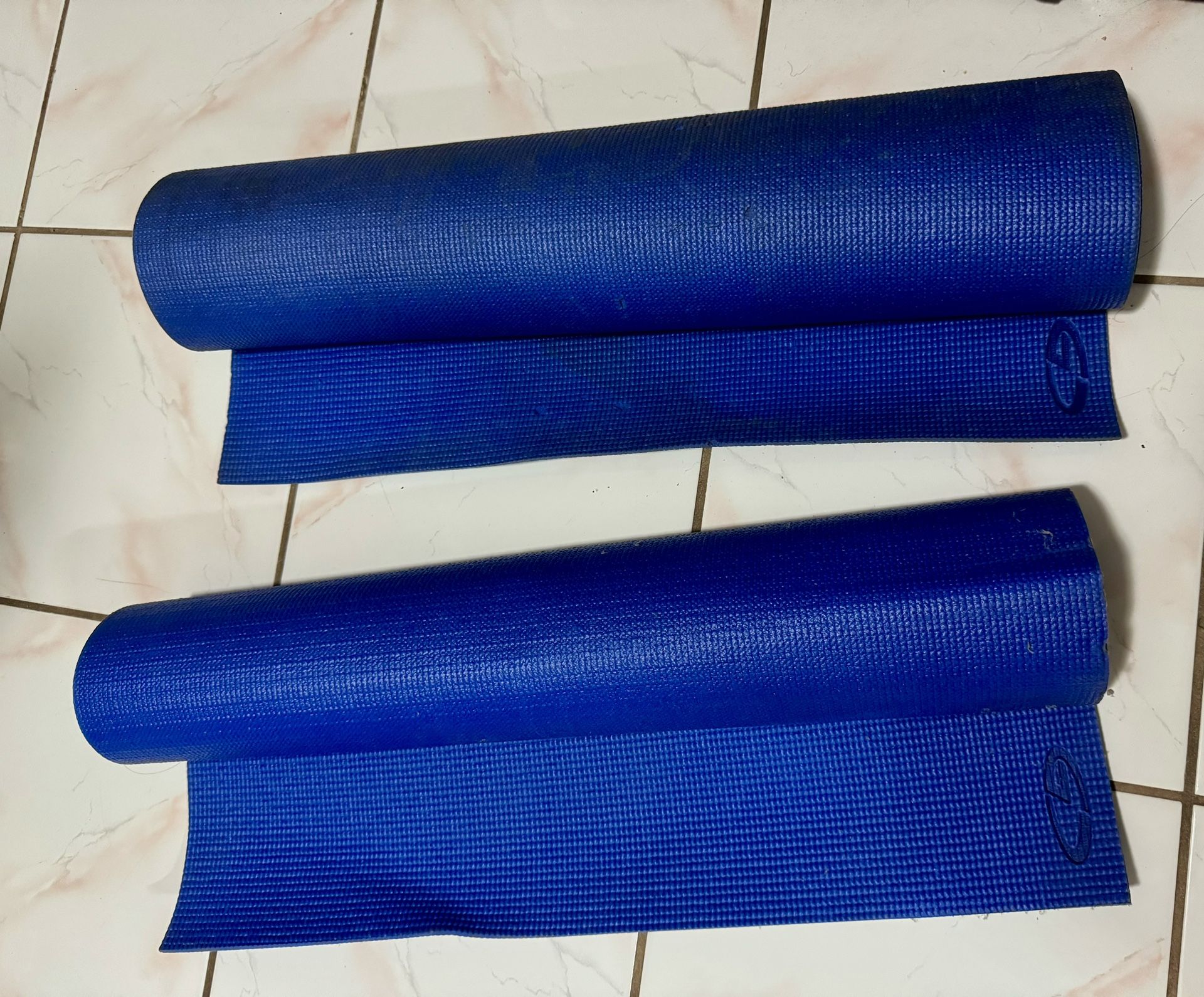 Two Yoga Pilates Exercise Mats