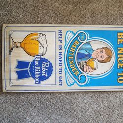 Pabst Vintage Bar Tender Sign 