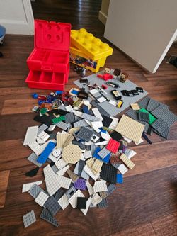 Lot of Legos and Lego containers