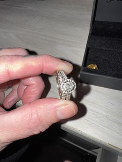 1 Ct Engagement And Wedding Band Set