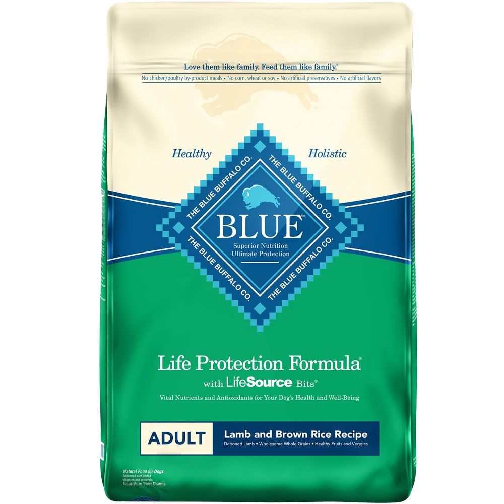34 lb Blue Buffalo Life Protection Formula Adult Dry Dog Food - Lamb & Brown Rice