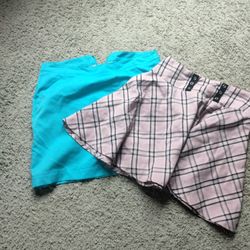 Women’s Skirt & Skort Duo – Pink & Blue – Moving Sale!