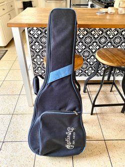 Martin & Co Soft Sided Backpack Shoulder Strap Guitar Case Blue Velvet  Vintage Gibson Fender