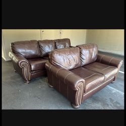 Leather Couch Set