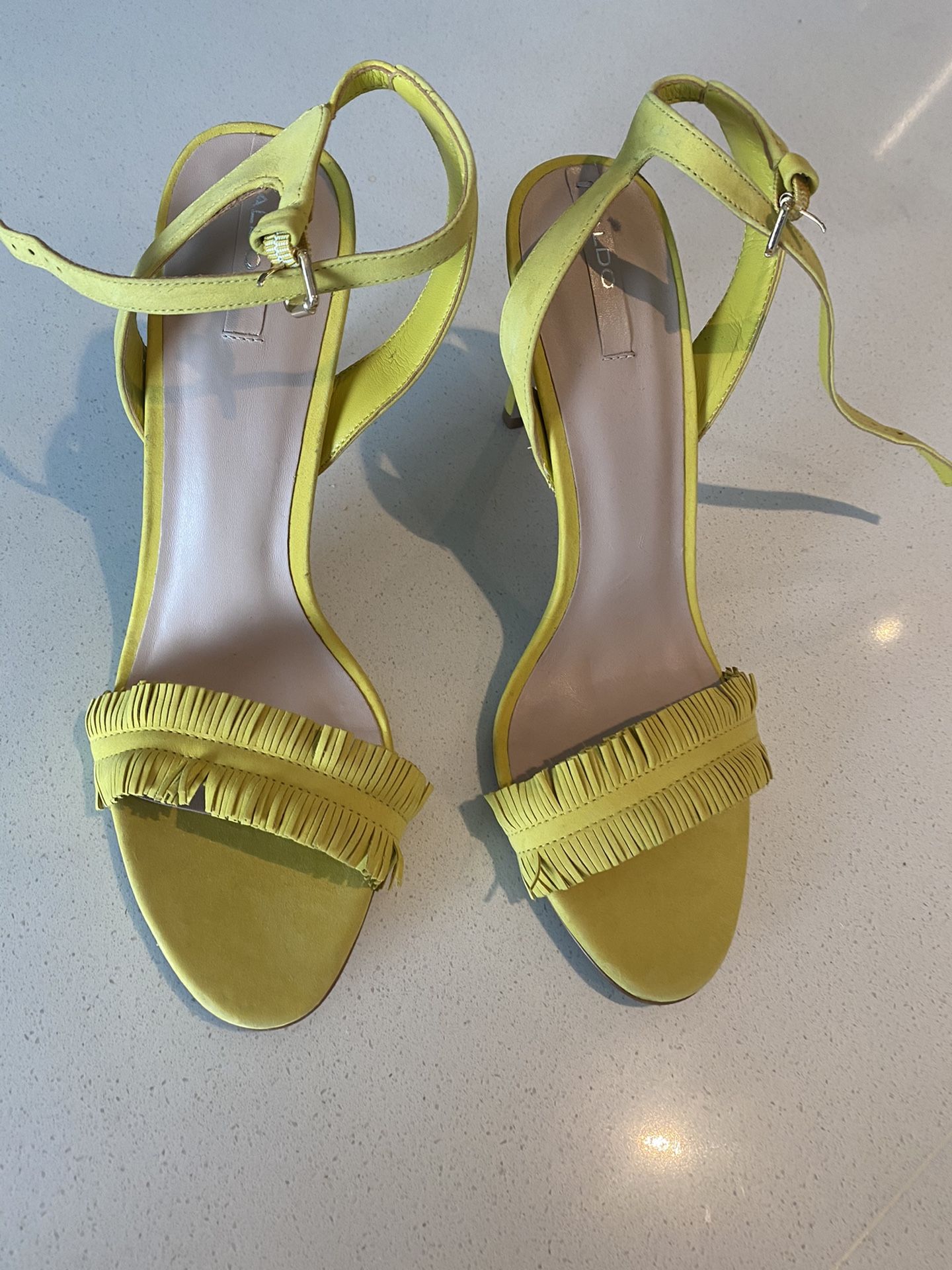 Never worn Aldo fringe sandals
