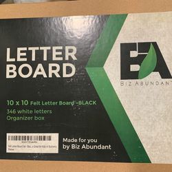 Felt letter board never used