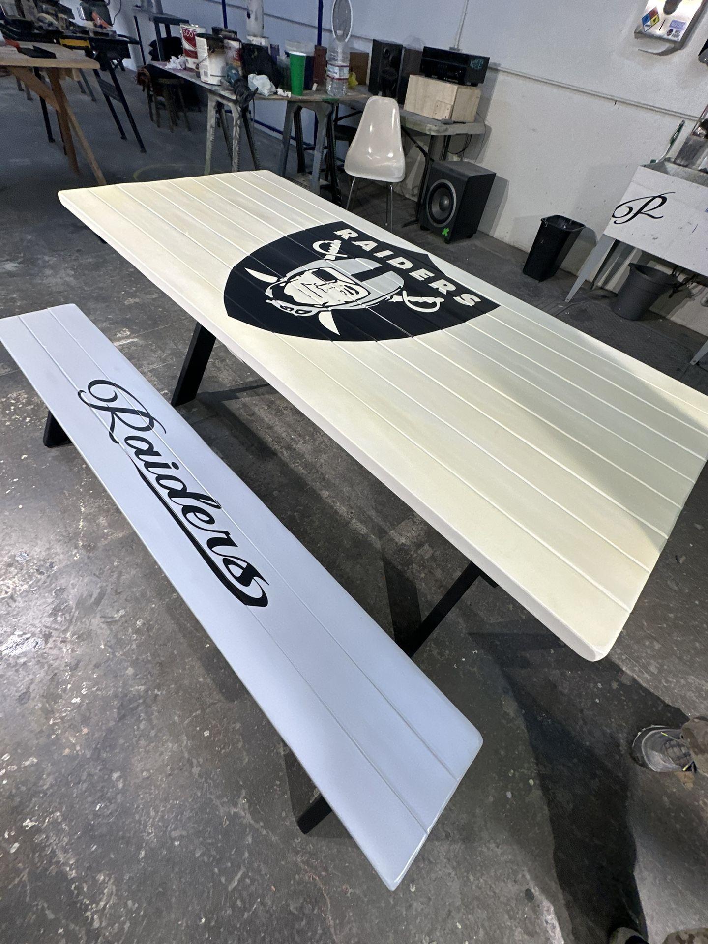 Raiders Picnic Table