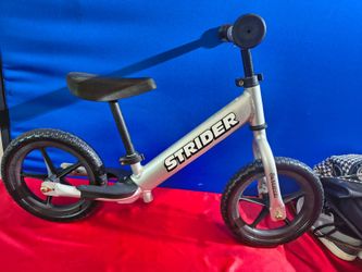 Strider 12” Pro Bike, Silver - Balance Bicycle for Kids 1 to 5 Years