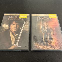 The Hobbit the Desolation Of Smaug and An Unexpected Journey DVDs  Brand New
