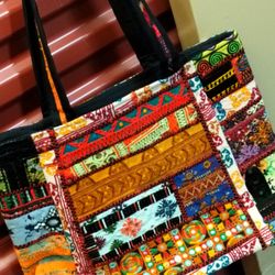 Handmade Embroidered Shoulder Bag – Bold Folk Design