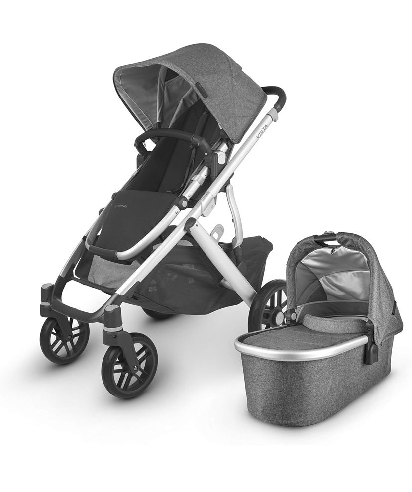 UPPAbaby VISTA V2 Complete Stroller - JORDAN (charcoal/silver/black leather)