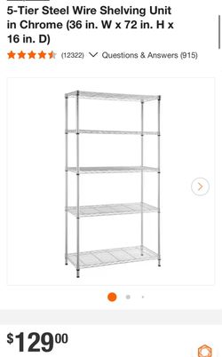 5 tier shelf