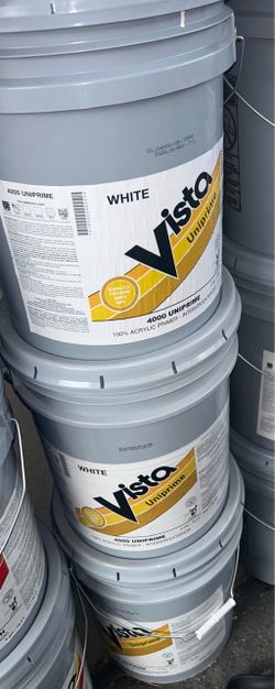 Vista Paint White Uni-Primer Interior/Exterior 5 Gallon