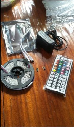 *Firm Price* 16.4 feet RGB LED Strip Light 5050 SMD Diode RGB Tape Waterproof Flexible LED Ribbon 30D/M With Remote Controller + DC12V Power Adapter