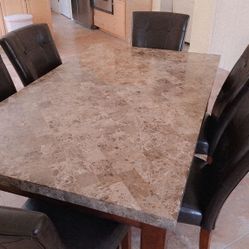 Rectangular Dining Table With 6 Chairs 