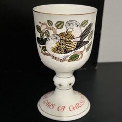 Rare Royal Doulton 12 Days Of Christmas Bone China Goblets