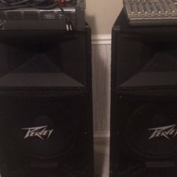 Pa complete system mixer and amp