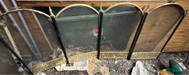 Vintage Fireplace Screen